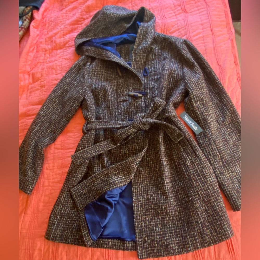 ModCloth woven duffel coat with toggles